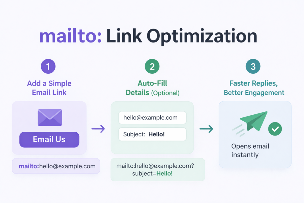 Mailto Plus email link with prefilled subject and message for better conversions