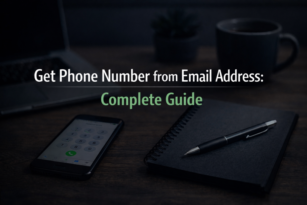 extracting phone number from email using digital tools illustration
