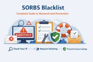 SORBS blacklist email server blocked illustration